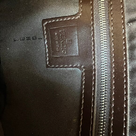 VINTAGE FENDI ZUCCA BAGUETTE CANVAS SHOULDER BAG - Picture 9 of 11